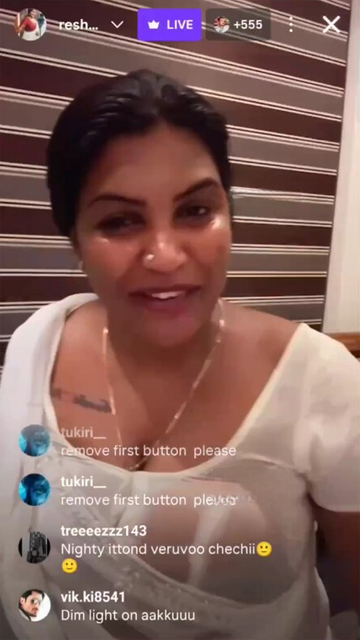 Mallu Makeup Artist Reshma – Insta Exclusive Live Chat Update