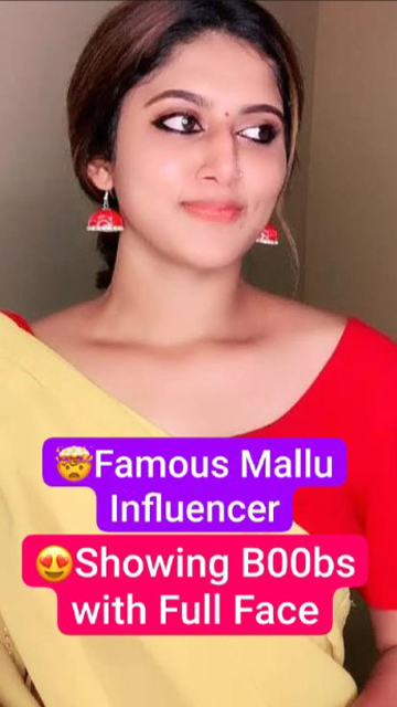 Famous Mallu Influencer Most Demanded – Premium Trending Showing – Boobs with Full Face