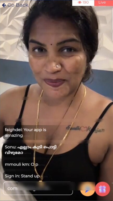 Mallu Makeup Artist Reshma Premium Live Show Video