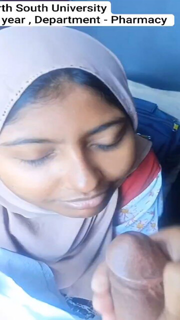 Bengali Girl In Hijab Taking Cum – Mouth And Face Showing Asshole Video