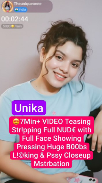 Unika Aka Theuniqueonee Influencer 7Min Premium Live Teasing