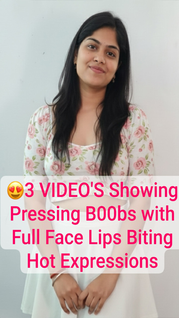 Beautiful Desi GF Boobs on Videocall Lips Biting Hot Expressions