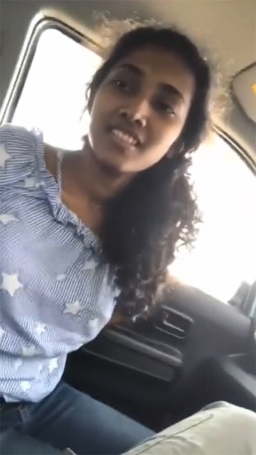 Nice Shape Figure Babe Inside Car With Boyfriend