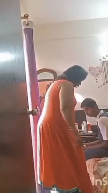 Mom Changing Infront Of Horny Son Masturbating