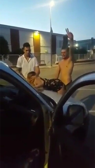 Two Friends Hardly Fucking A Street Prostitute