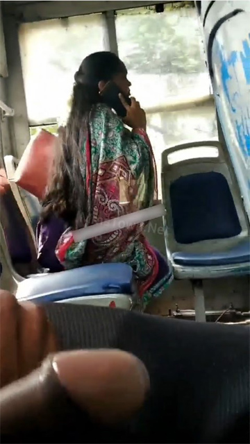 Daring Horny Guy Flash Dick Inside Bus Porn