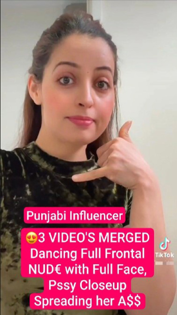 Famous Punjabi Influencer Dancing – Full Frontal Nude with Full Face