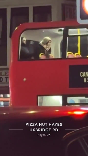 Hijab Girl Fucking Inside Double Decker Red  Bus On New Year